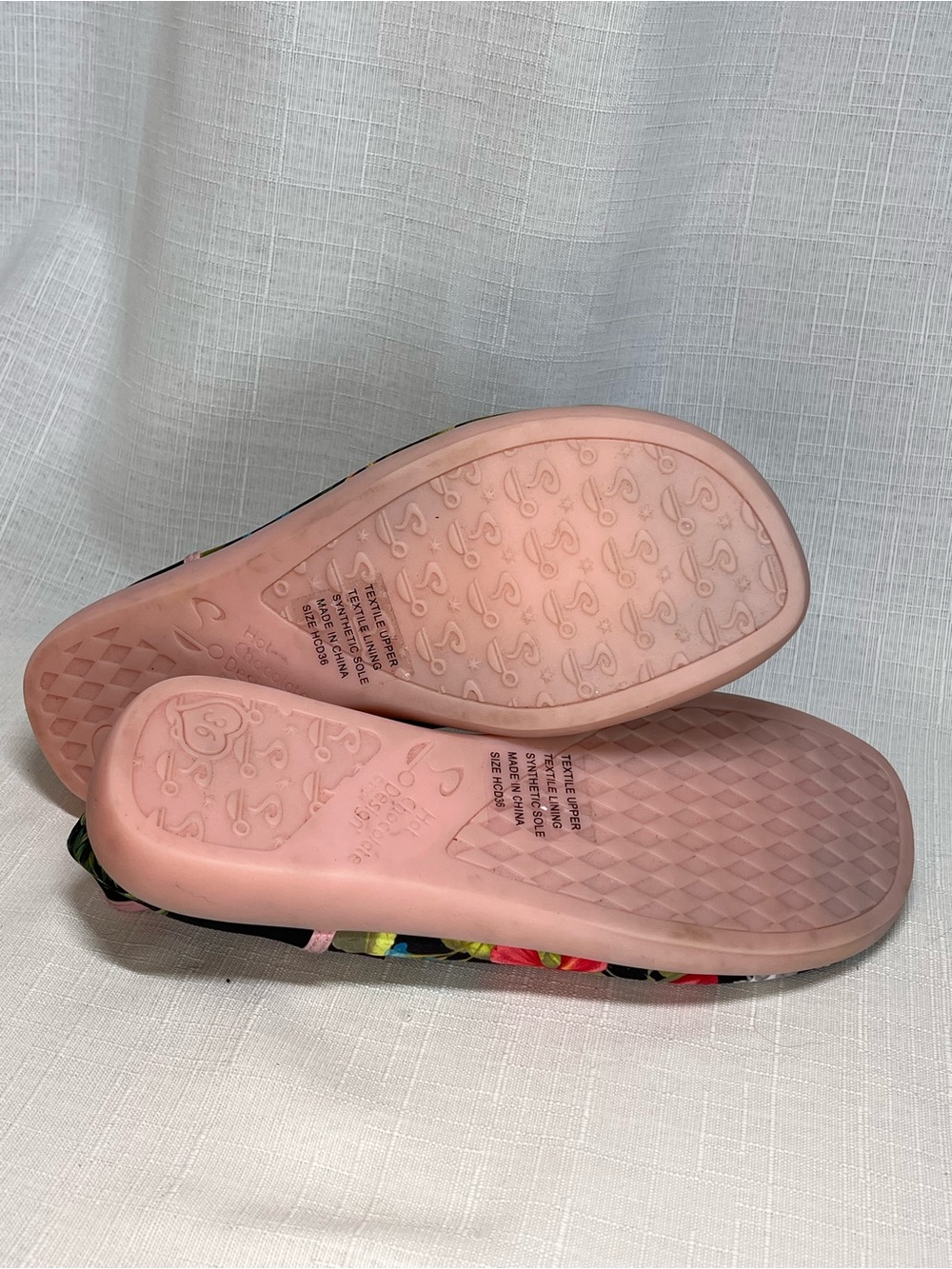 Hot Chocolate Design Floral Slip-On Flats Black Pink Botanical Print EU 36 - Picture 6 of 6